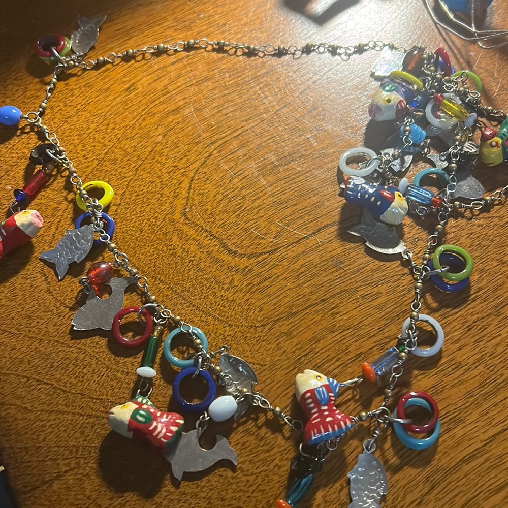Boho fish necklace